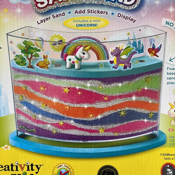 Creativity for Kids Rainbow Sand Land - Unicorn Sticker Activity Craft - NEW - Picture 2 of 5